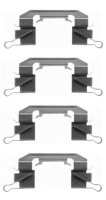 HELLA PAGID 8dz355203781 -  Комплектующие, колодки дискового тормоза